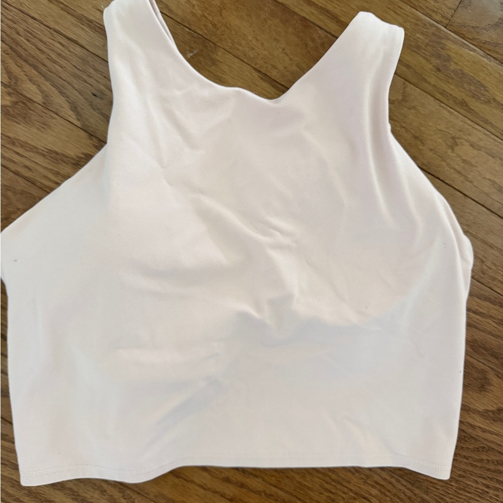 Athleta blush pink Racerback Crop Tank Top